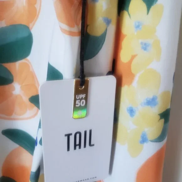 TAIL Women's Fun in the Sun Happy Long Sleeve 3/4 Zip - Orange Crush - XXL - Picture 8 of 13